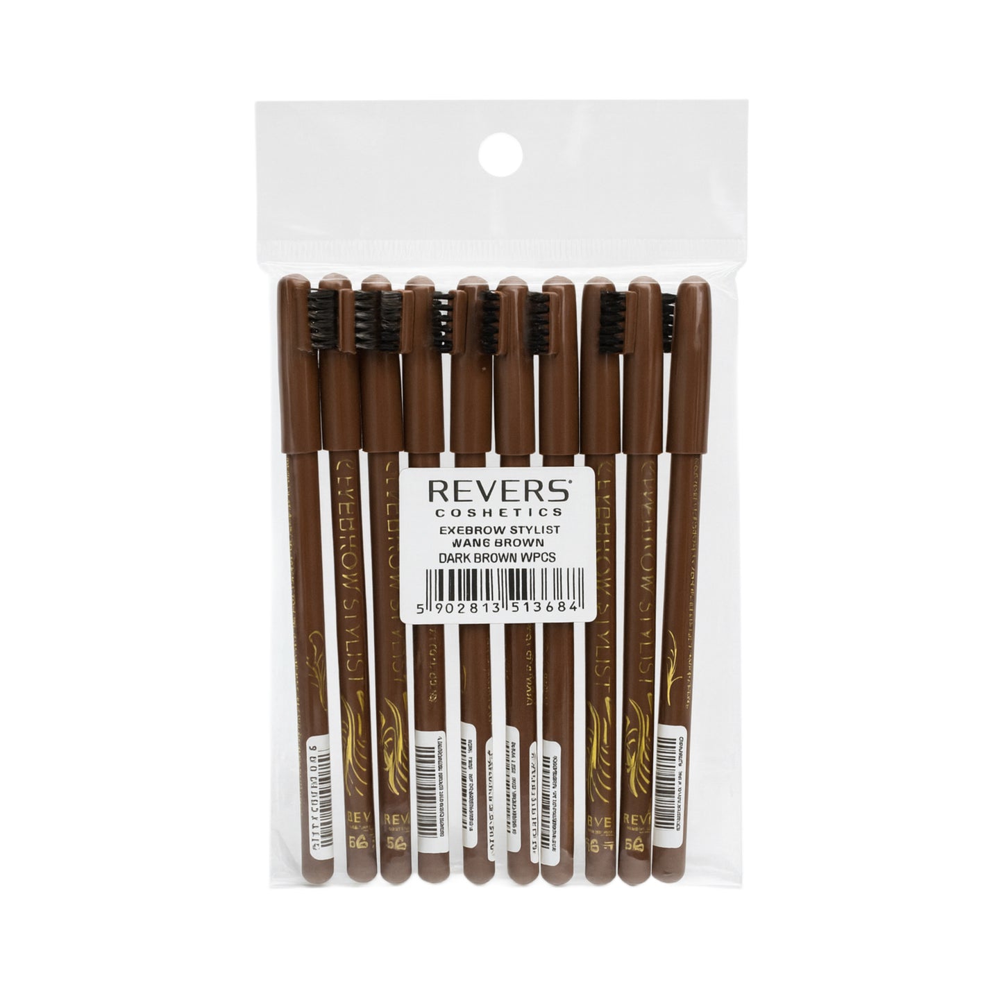 REVERS – Brow Stylist Professional Eyebrow Pencil Set (10 bucăți)