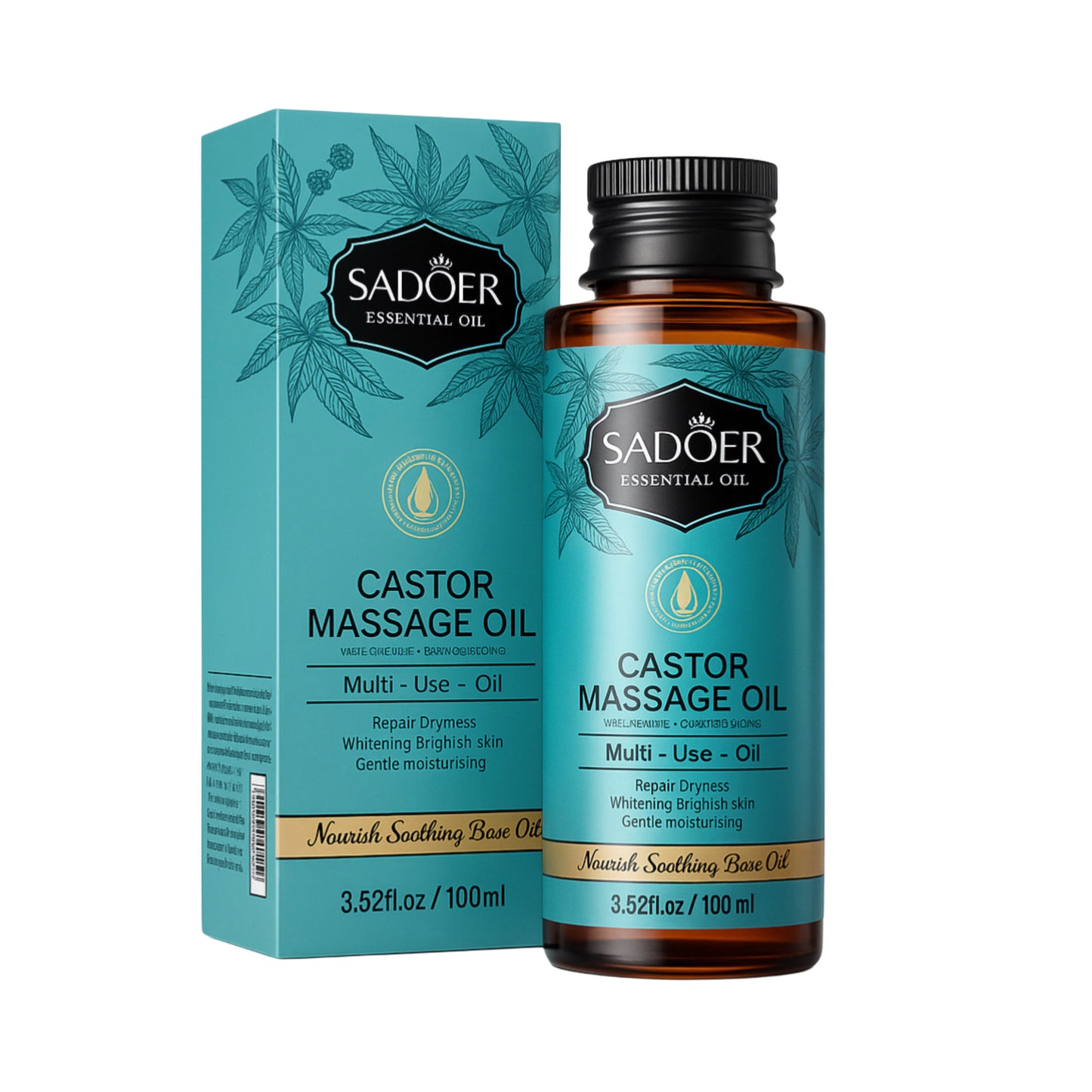 Ulei de masaj cu ricin – SADOER Essential Oil (100 ml)