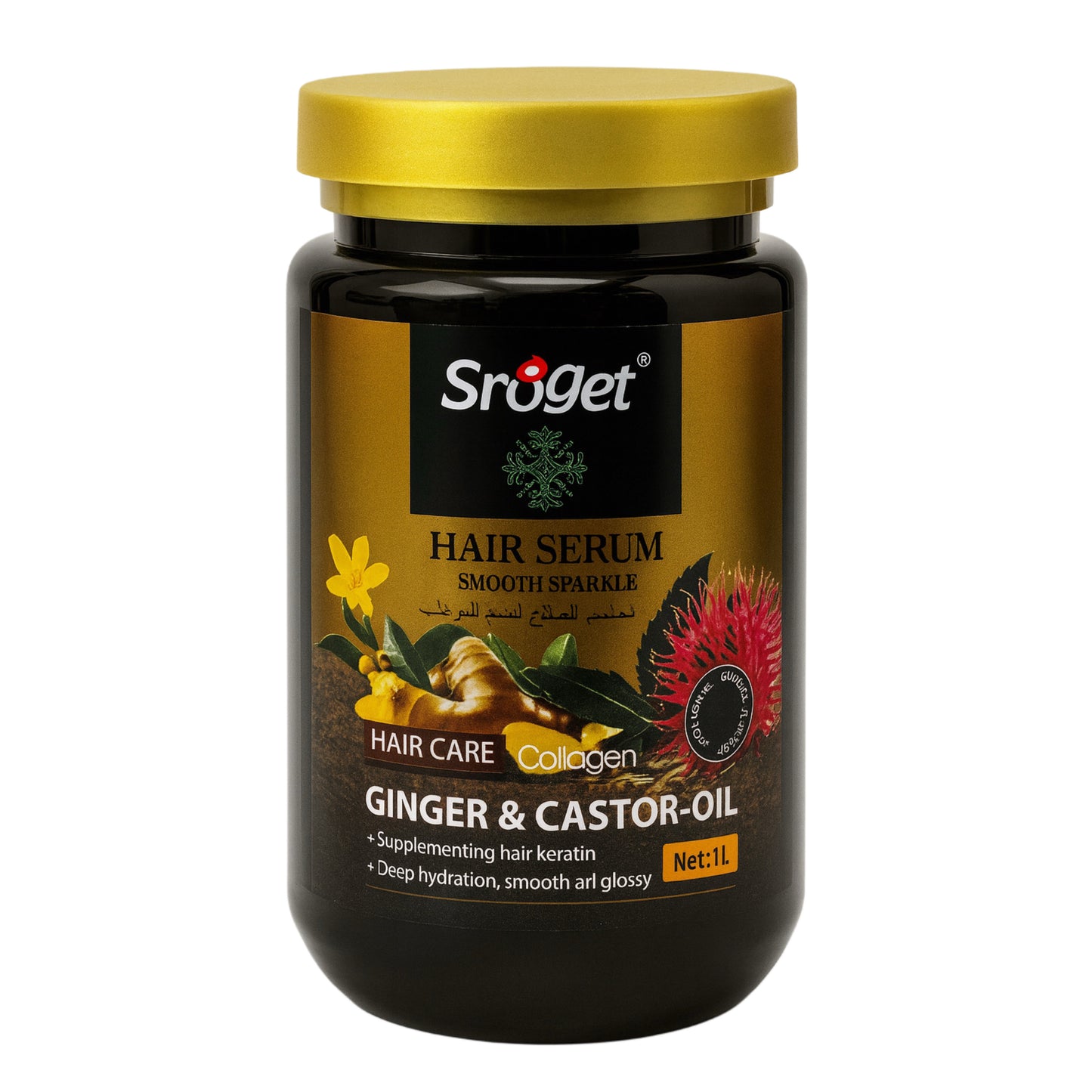 Masca de păr Sroget Ginger & Castor Oil cu colagen