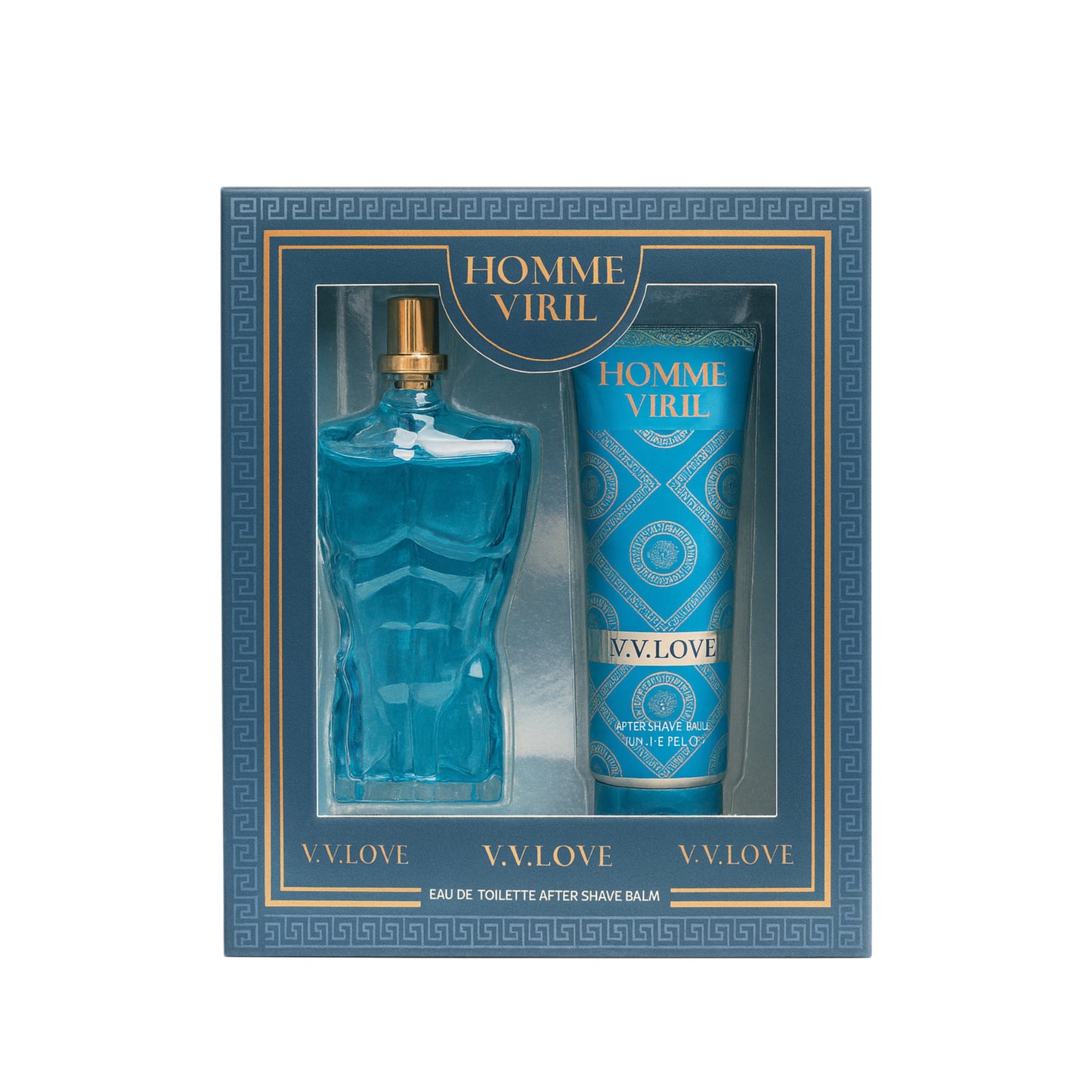 V.V. LOVE Homme Viril Pour Homme Eau de Toilette și un After Shave