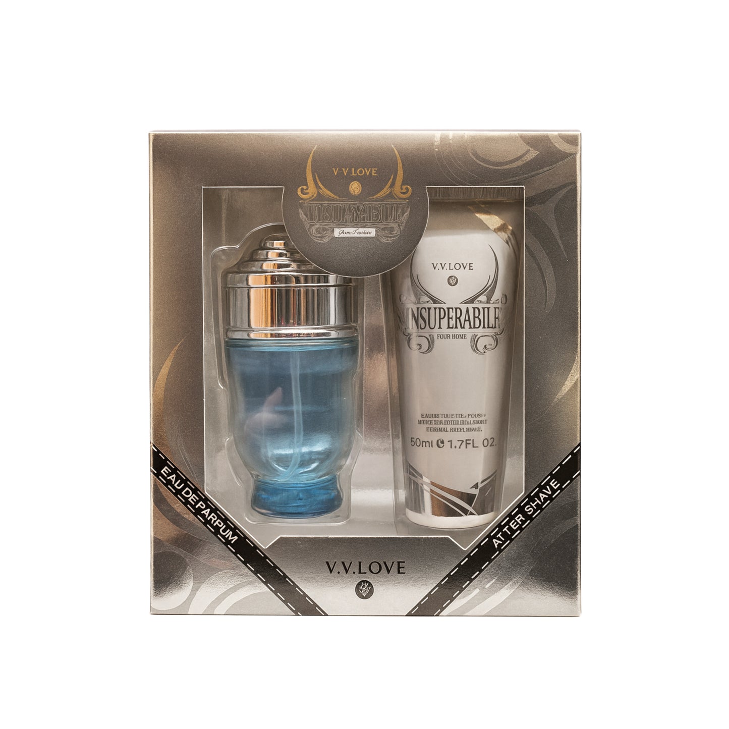 V.V. LOVE Insuperable Pour Homme Eau de Parfum și un After Shave
