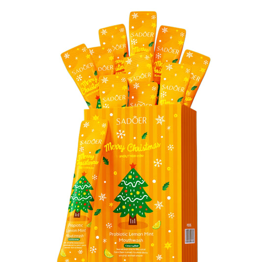 SADOER – Apă de gură Probiotic Lemon Mint (Ediție de Crăciun)