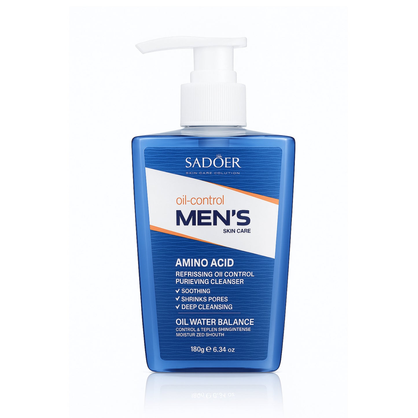 SADOER Oil-Control Men's Skin Care – Amino Acid Cleanser 180g