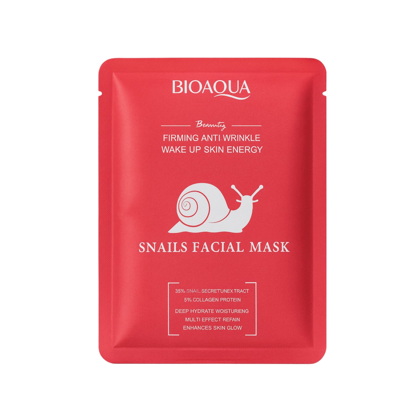 Bioaqua facial mask with snail extract BQY08169
