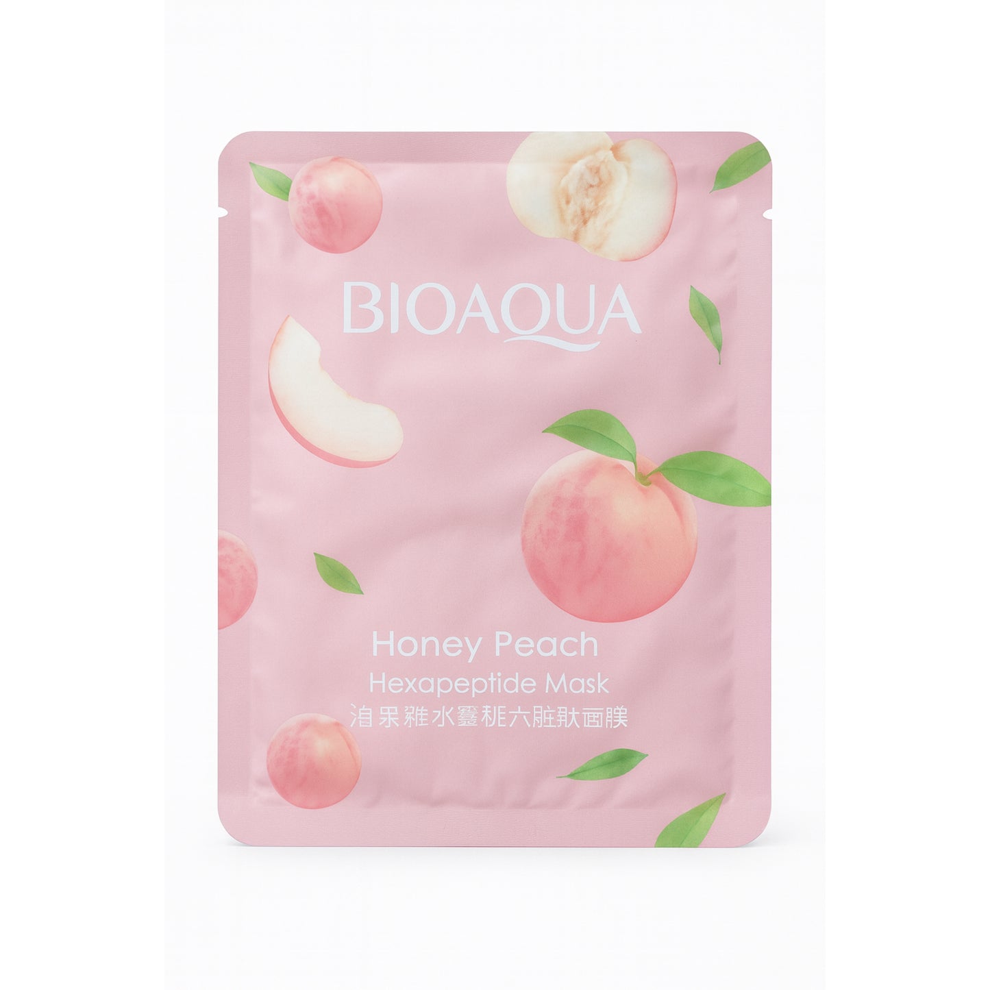 Masca facială Bioaqua hidratantă cu piersică și hexapeptide BQY87549
