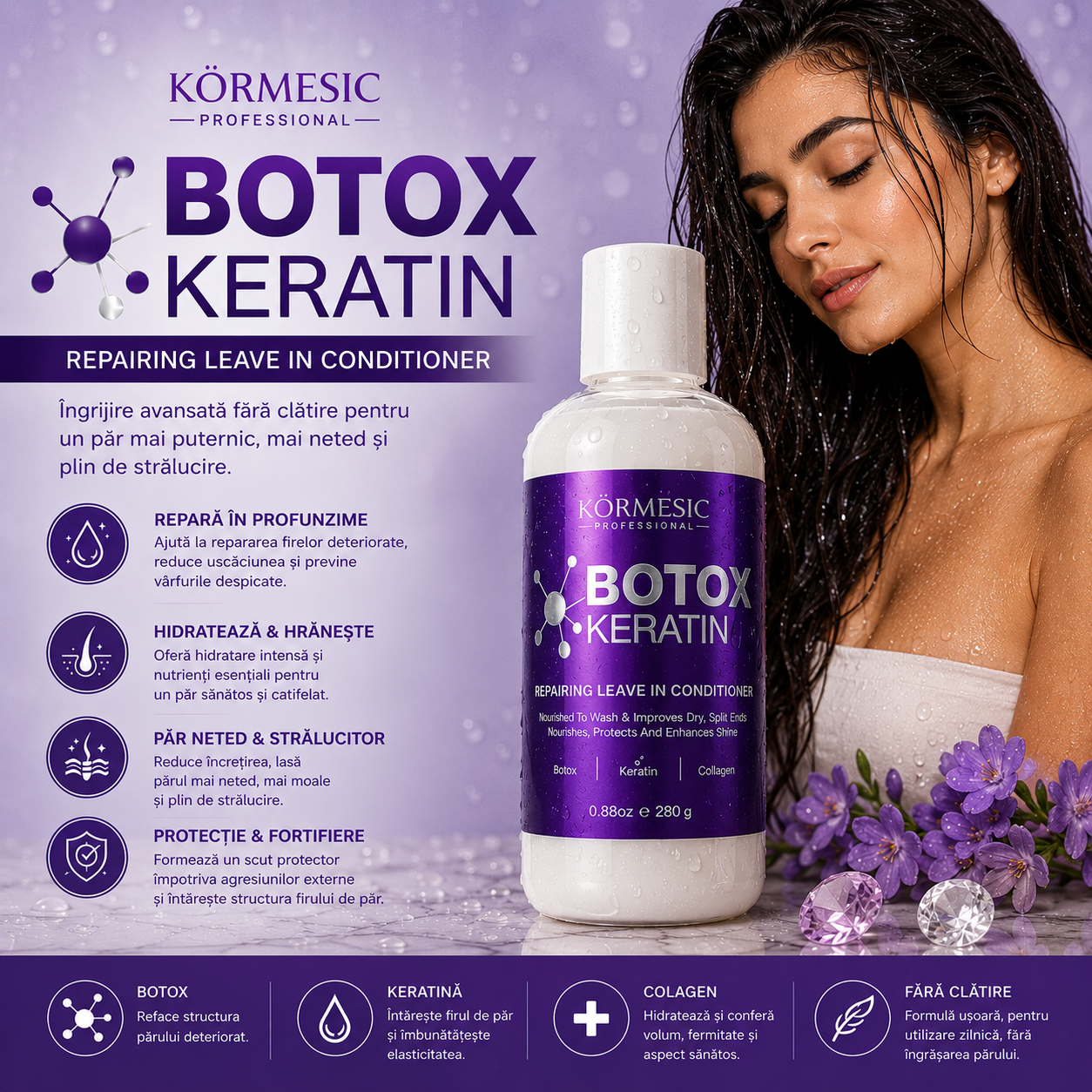 KÖRMESIC PROFESSIONAL – BOTOX KERATIN Balsam Leave-In Reparator 280g KMC60341