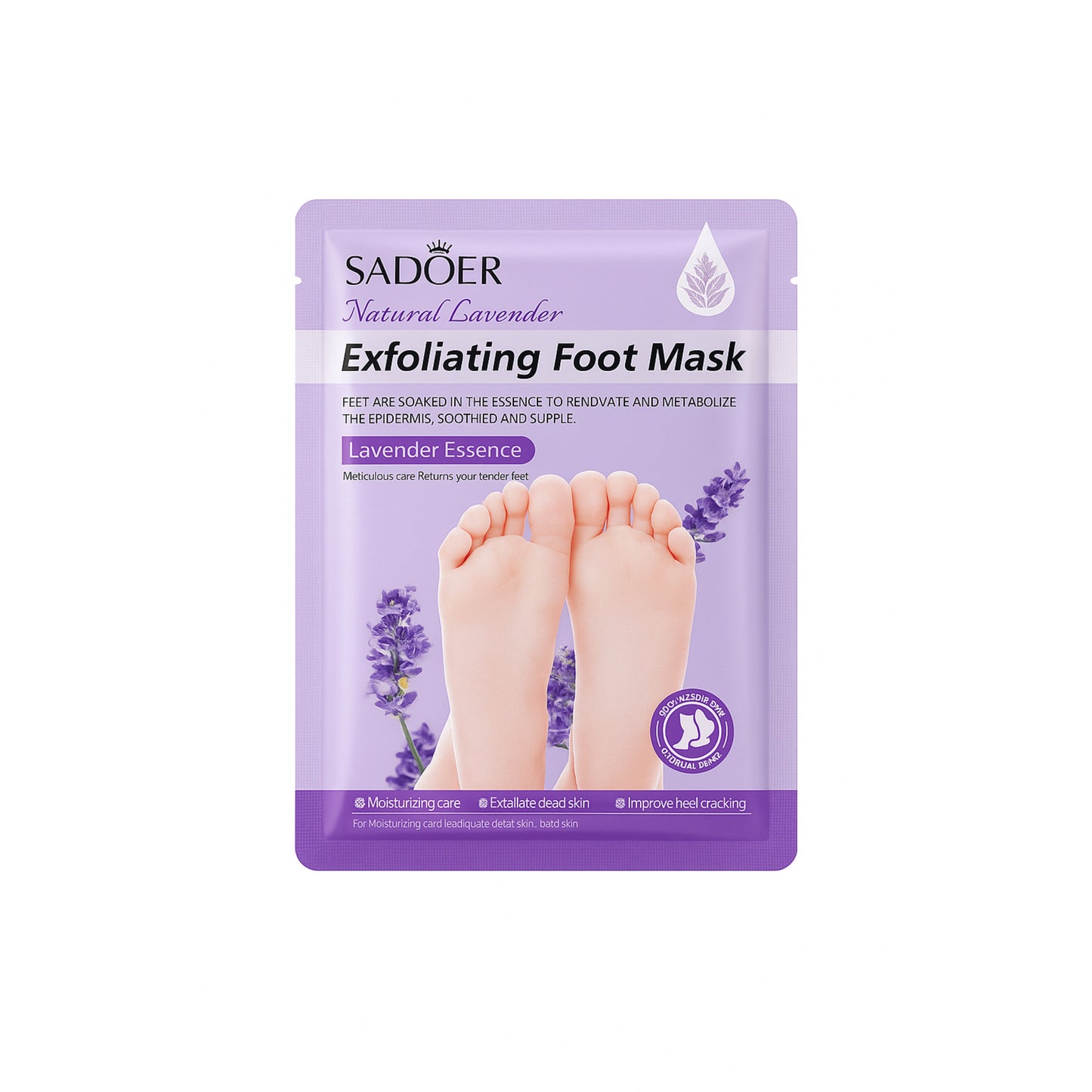 SADOER Mască pentru picioare cu lavandă 35 g