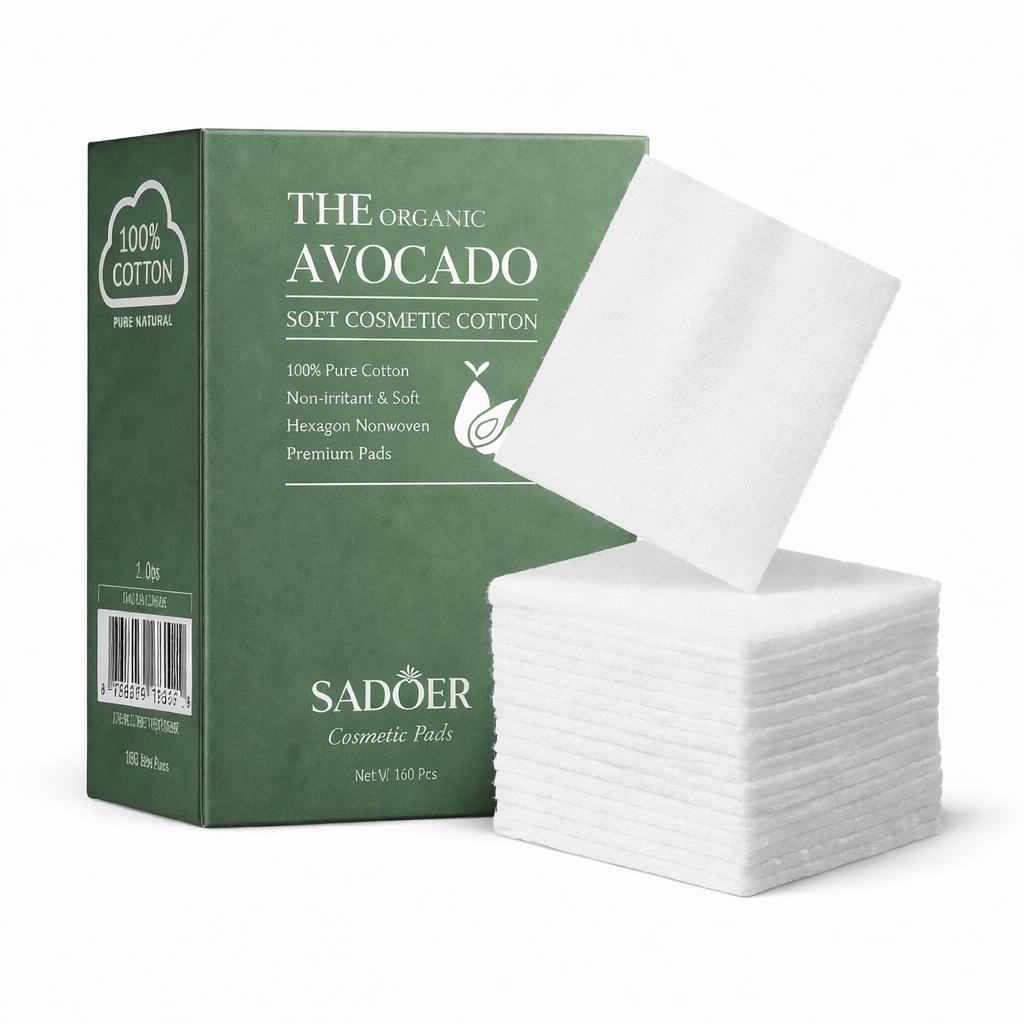 Памучни тампони за грим SADOER Organic Avocado 100 броя SD11251