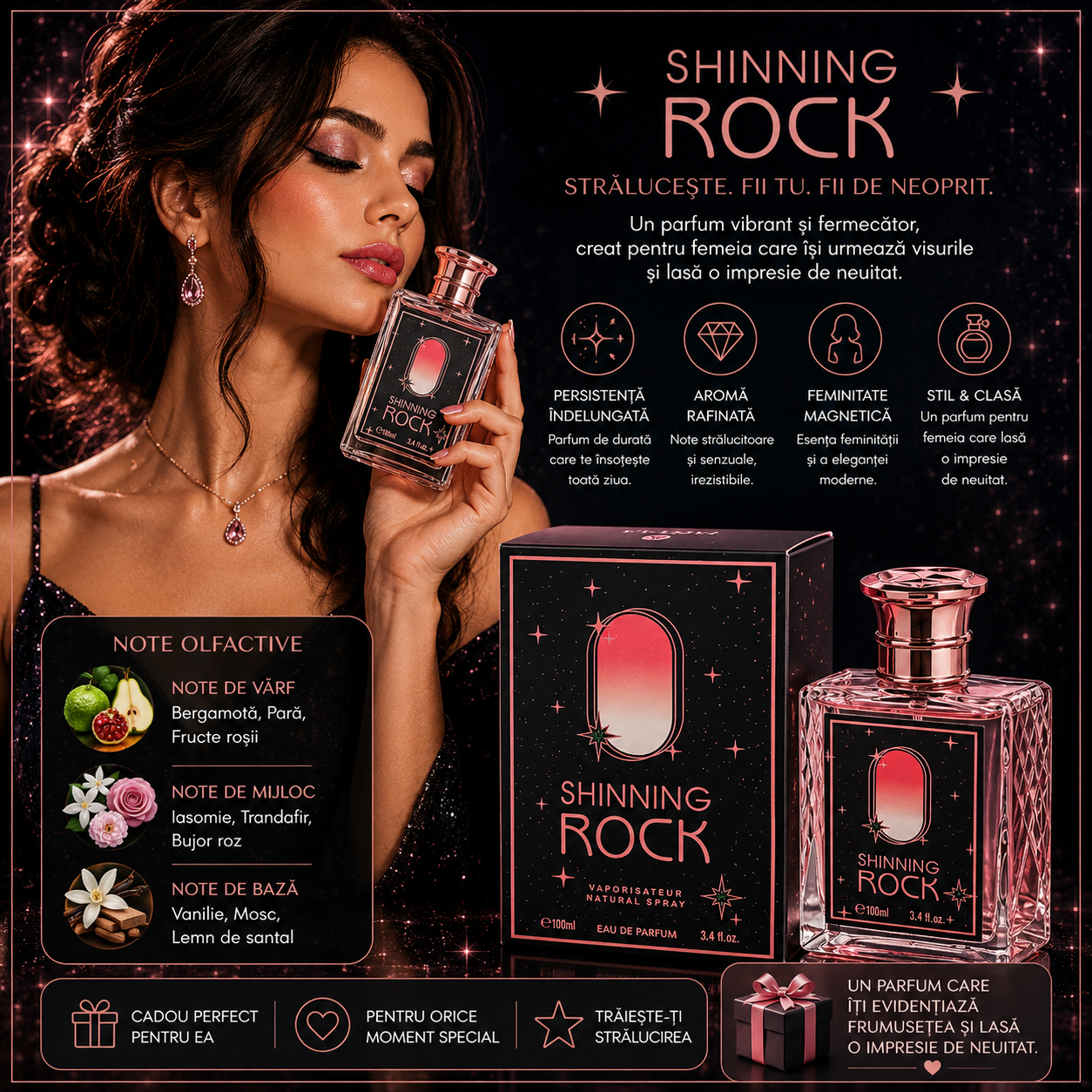 V.V.LOVE SHINNING ROCK EAU DE PARFUM PENTRU FEMEI 100 ML VL8901-24