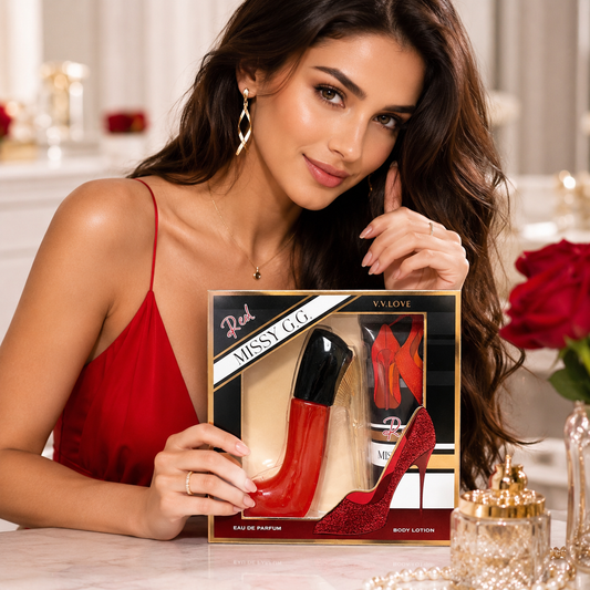 V.V.LOVE RED MISSY G.G. ПОДАРЪЧЕН КОМПЛЕКТ Парфюмна вода + Лосион за тяло.