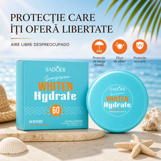 SADOER Слънцезащитен крем ИЗБЕЛВАЩ Хидратиращ SPF 60 PA+++ 12гр SD14627
