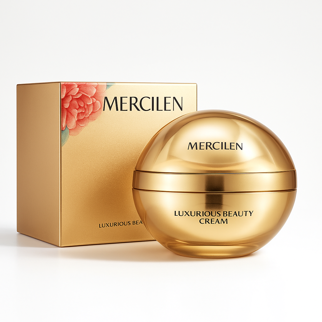 Cremă facială Mercilen cu efect de fermitate cu cordyceps și ganoderma 50 g. MXL1513