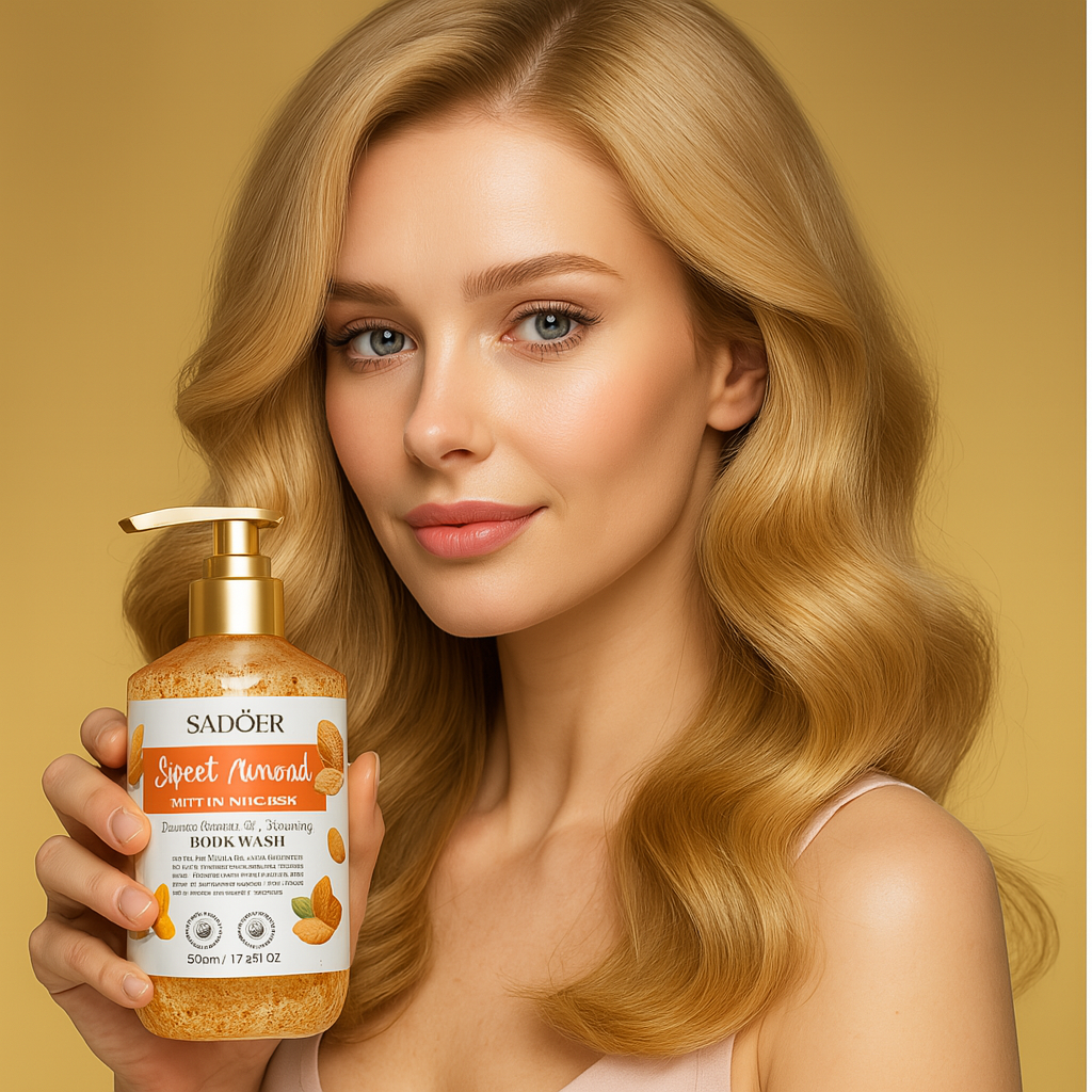 Gel de duș Sadoer cu extract de migdale dulci 500 ml. SD05342