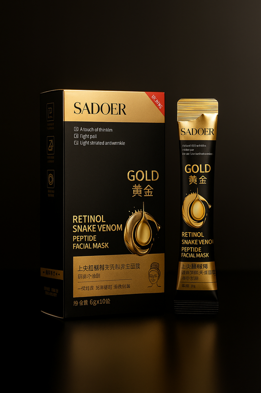 Mască de față Gold Retinol Snake Venom SADOER Peptide 10x6g SD94438