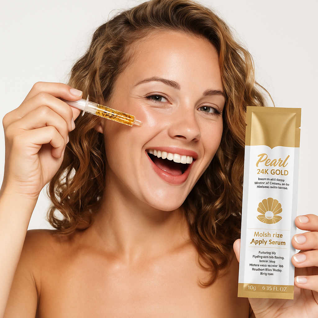 Sadoer Pearl 24K Gold Moisturize Apply facial serum 10g. SD58079