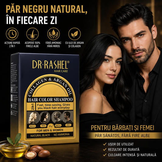 Dr. Rashel Боя за коса под формата на шампоан – черна (25 ml x 10 броя) DRL-1754