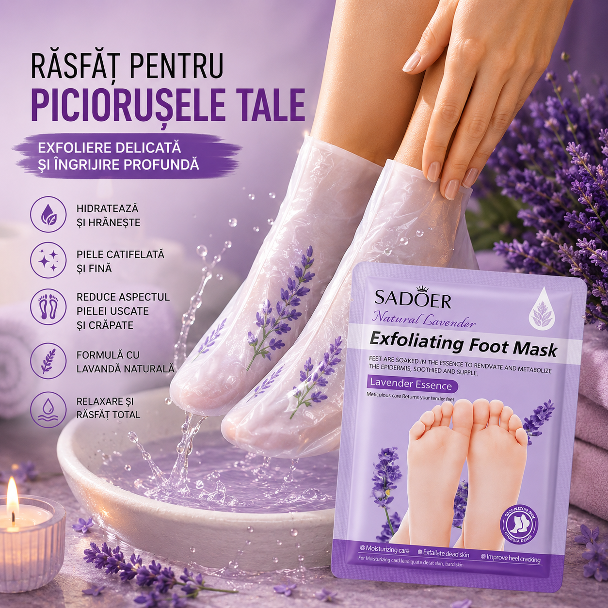 SADOER Lavender Foot Mask 35 g