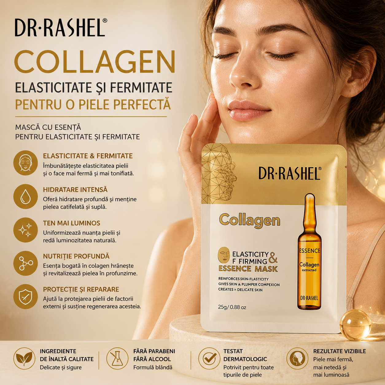 Masca de fata, collagen elasticity firmimg essence, Dr, Rashel, 25g,DRL1501