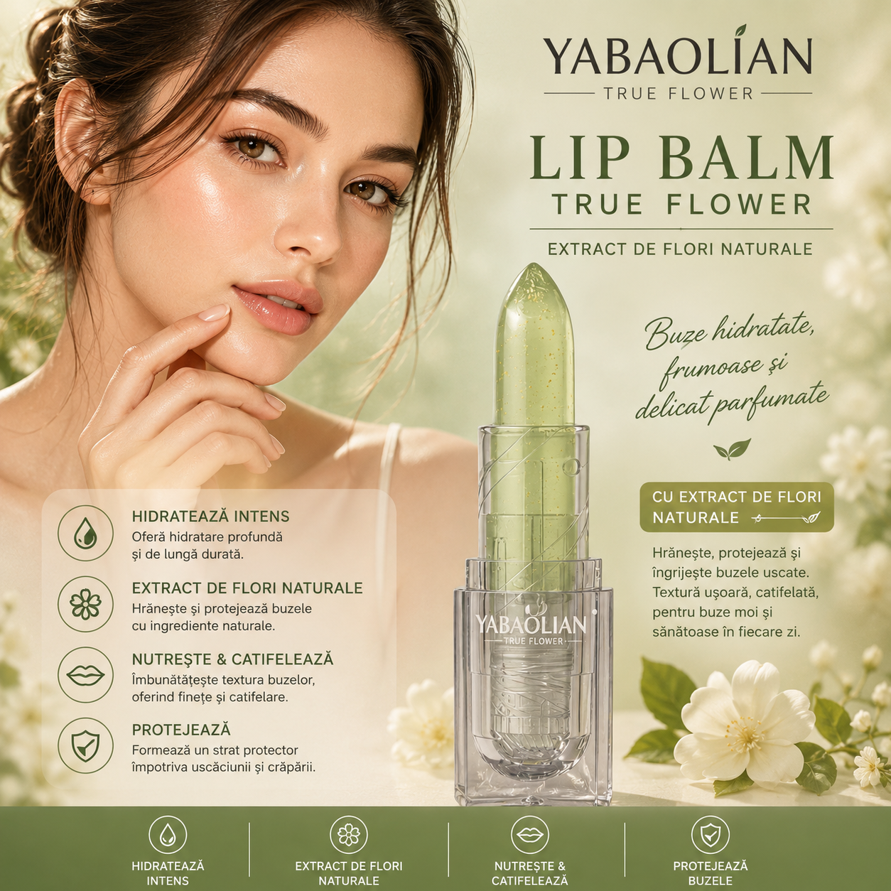 YABAOLIAN Truth Love Temperature Color Lip Balm. Балсам за устни