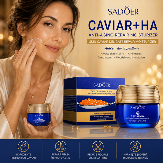 CREMĂ HIDRATANTĂ ANTIRID SADOER CAVIAR + ACID HIALURONIC 55G SD19325