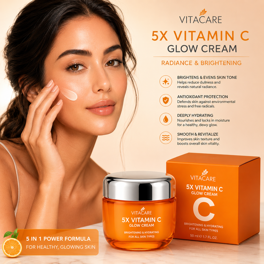 SADOER Cremă de Față cu 5x Vitamina C – Albire și Revitalizare 50 g. SD11312