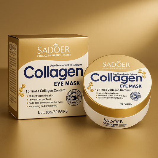 Set 60 Plasturi Hidrogel SADOER Premium pentru Ochi cu COLAGEN ANTI-INBATRINIRE Multi efect SD92700