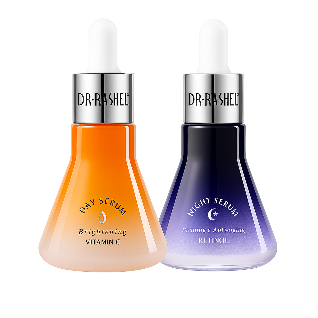 Dr. Rashel Day Facial Serum with Vitamin C Night Facial Serum with Retinol DRL-1724