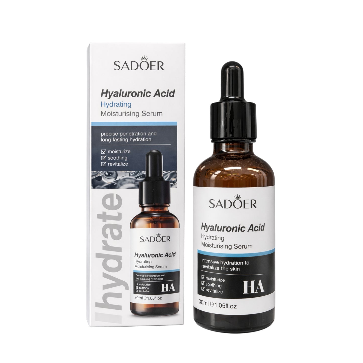 Serum hidratant SADOER cu acid hialuronic