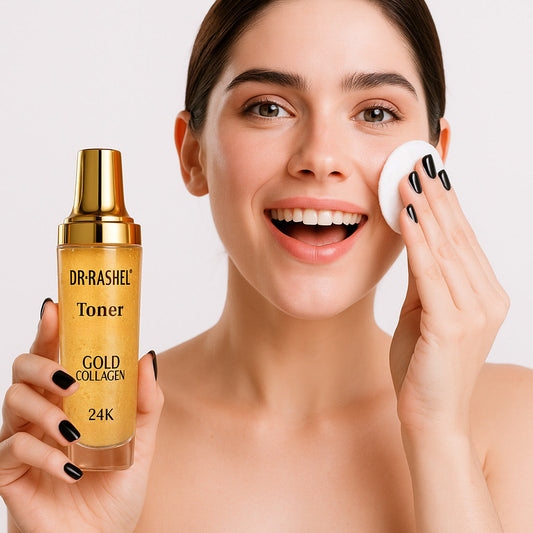 Toner iluminant cu atomi de aur si colagen, Dr Rashel, 120 ml DRL1182