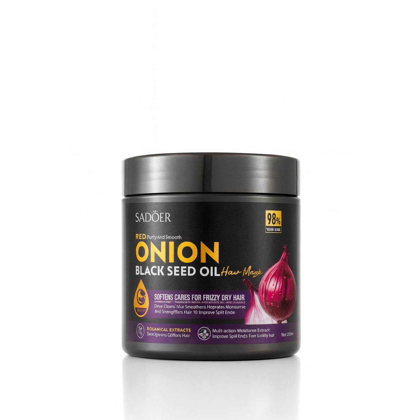 Masca de păr SADOER cu Ulei de Semințe Negre și Ceapă Roșie SD50779