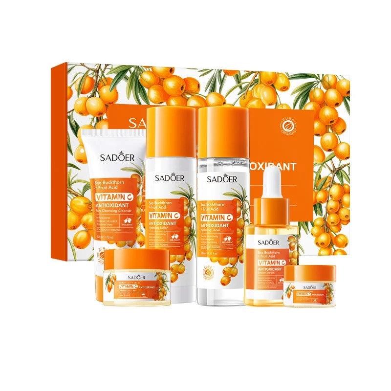 SADOER Vitamin C Antioxidant – Set cadou cu 6 produse cu extract de cătină și vitamina C