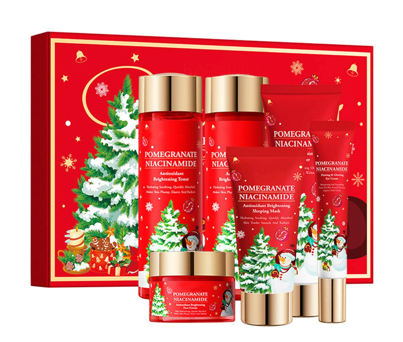 Setul cadou SADOER Pomegranate Niacinamide Christmas