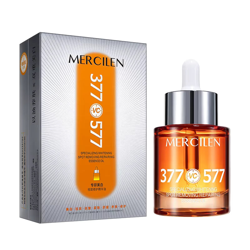 MERCILEN Ser Facial Iluminator Anti-Pete cu Vitamina C – Whitening Spot Removing Repairing Essence Oil – MXL7027