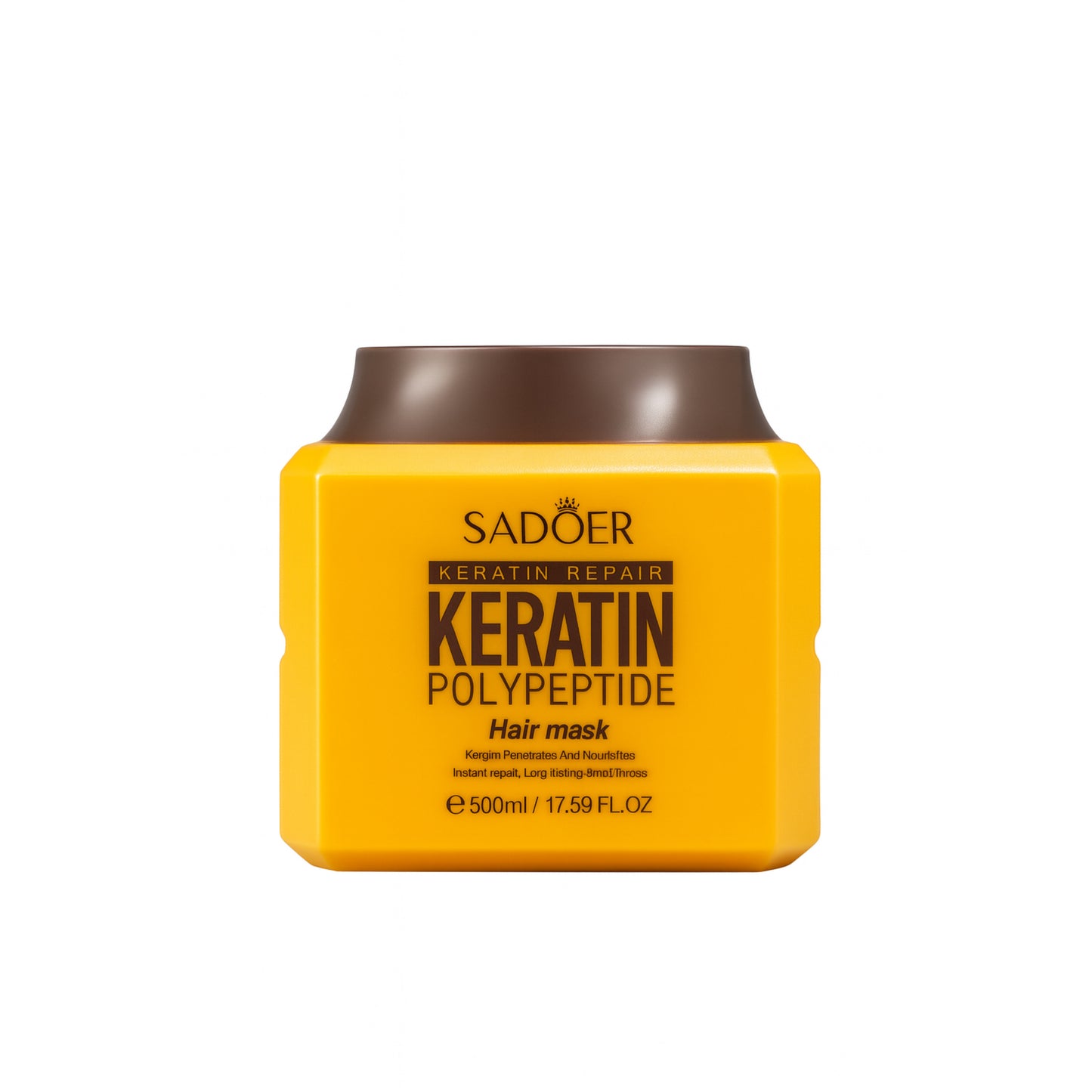 Mască de păr cu keratină și polipeptide – SADOER Keratin Polypeptide Hair Mask 500 ml SD38043