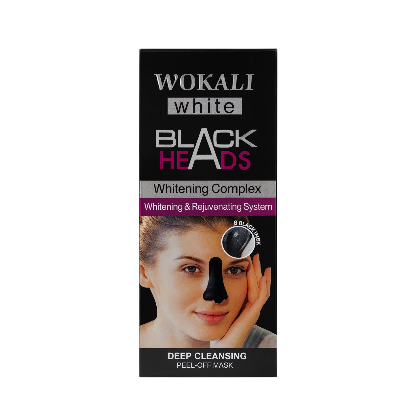 Mască Peel Off pentru Puncte Negre – WOKALI White Blackheads Whitening Complex WKL451