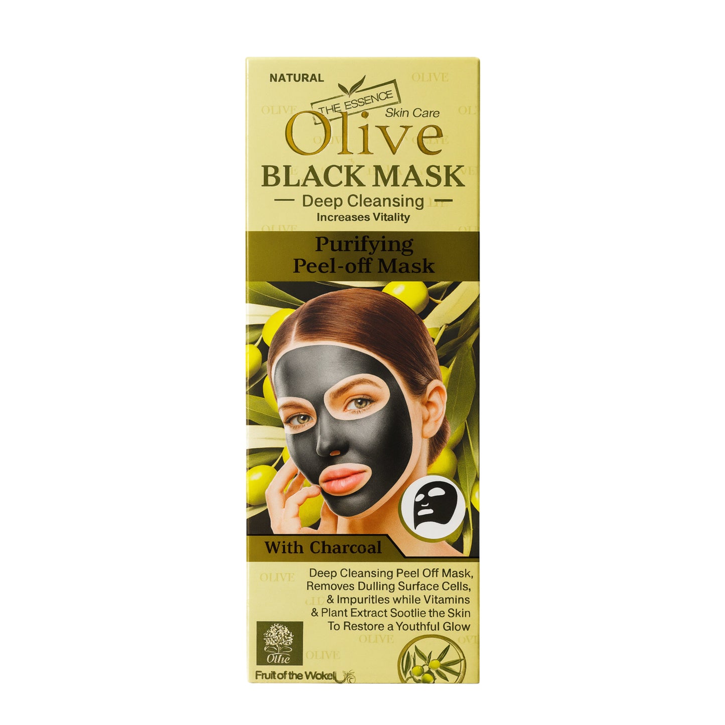 Mască Peel Off Purifiantă cu Cărbune – Olive Black Mask WKL465