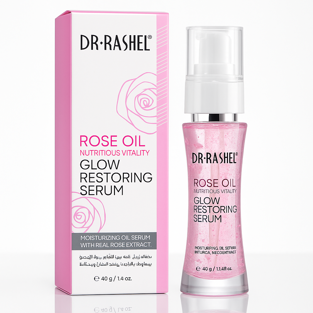 Dr. Rashel Ser hidratant cu Vitamina E și ulei de trandafir 40 ml DRL-1454