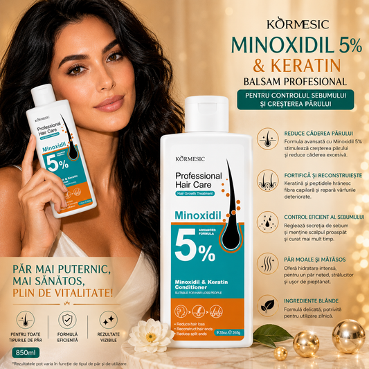 Kormesic Balsam cu minoxidil 5% și keratină 265g KMC798436