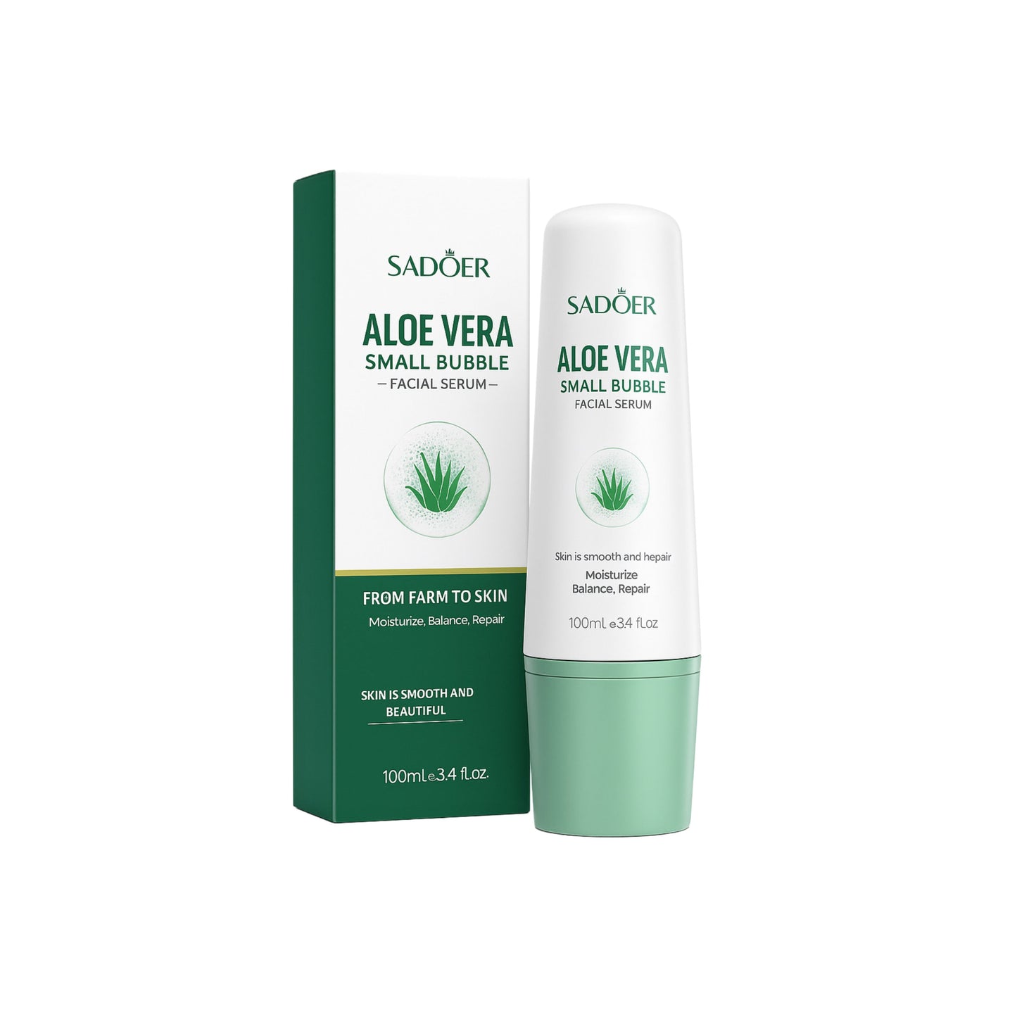Mască facială SADOER spumantă cu Aloe Vera. SD97199