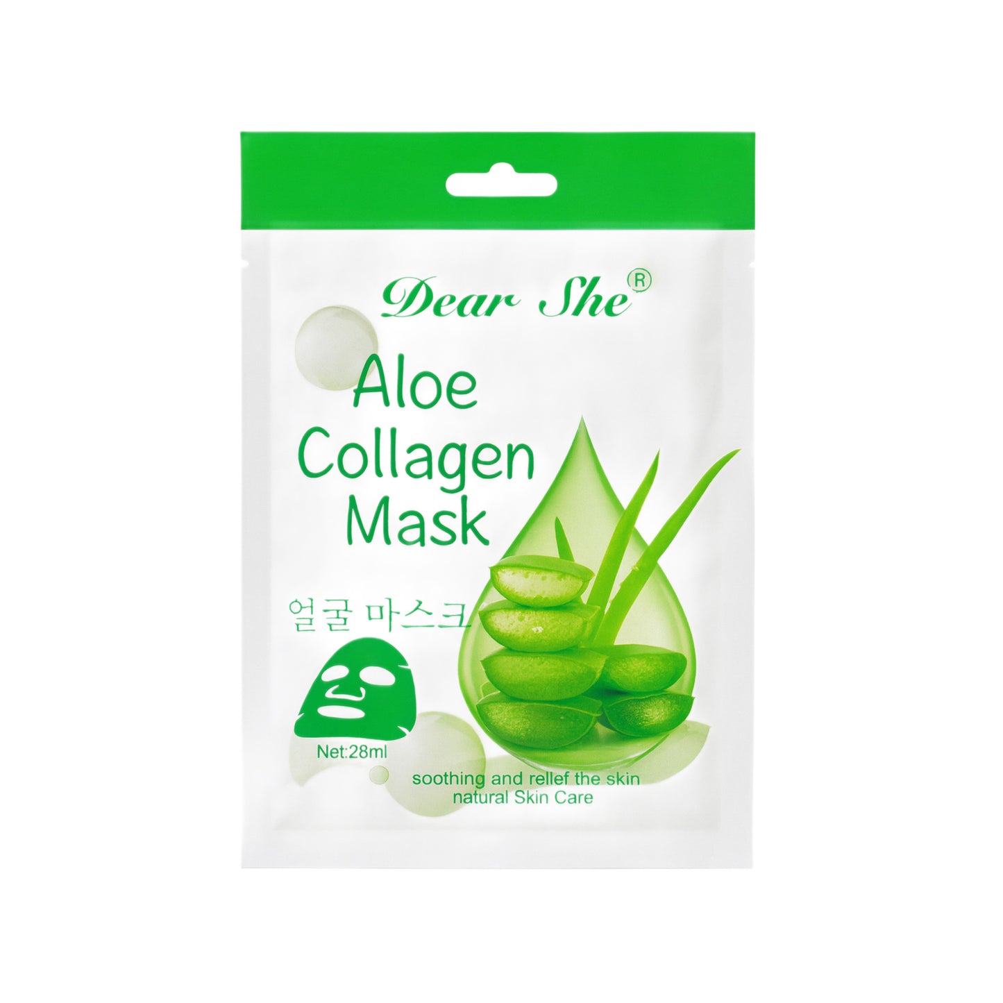 Mască facială cu Aloe și Colagen Dear She – 28 ml 1032