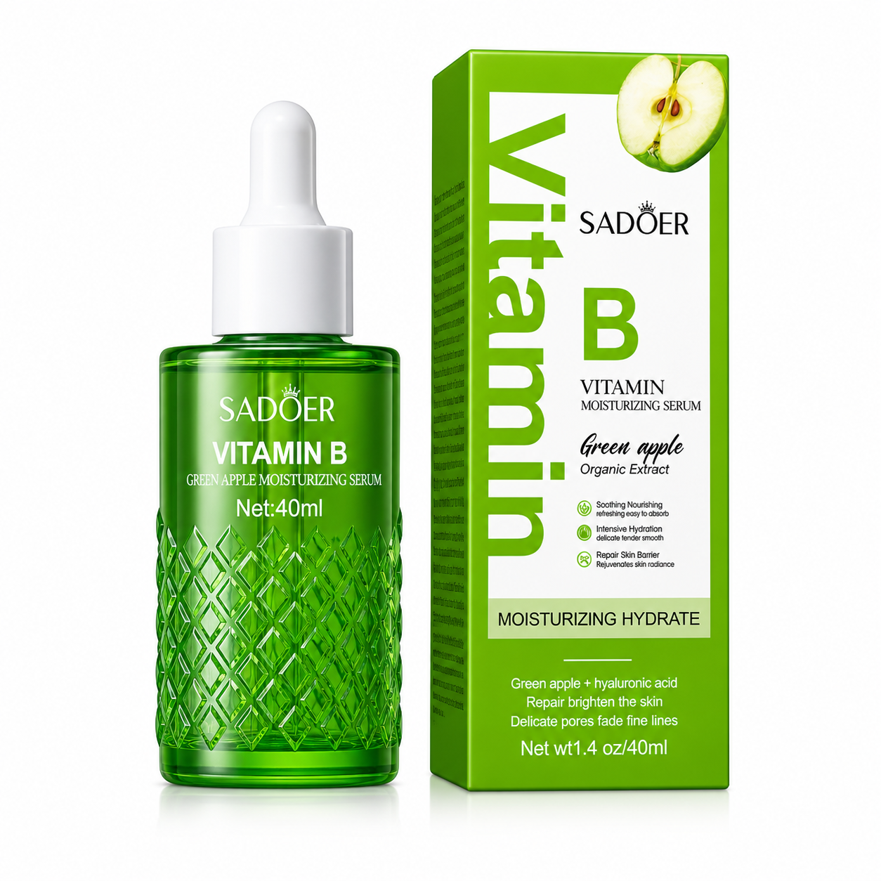 SADOER Vitamin B Green Apple Moisturizing Serum 40ml