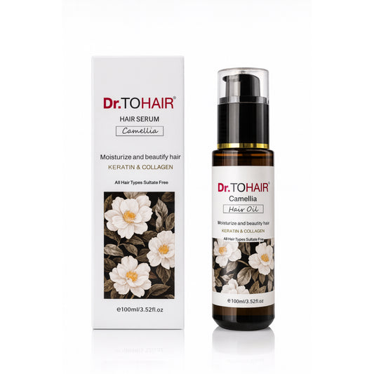 Ulei de păr Dr. TOHAIR Camellia – Keratină & Colagen, 100 ml