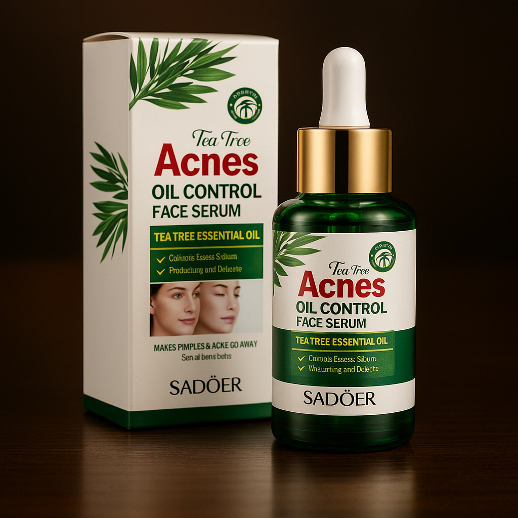 Ser Facial SADOER cu ARBORE DE CEAI TEA TREE ESSENTIAL OIL ANTIACNE 30ml. SD42446