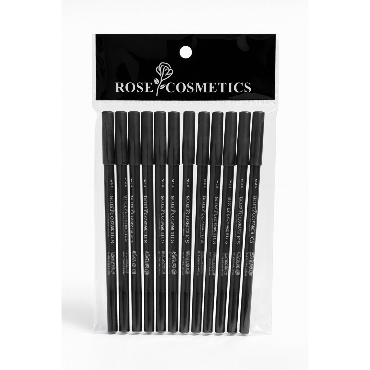 ROSE COSMETICS – Set 12 Creioane de Ochi Negru Intens