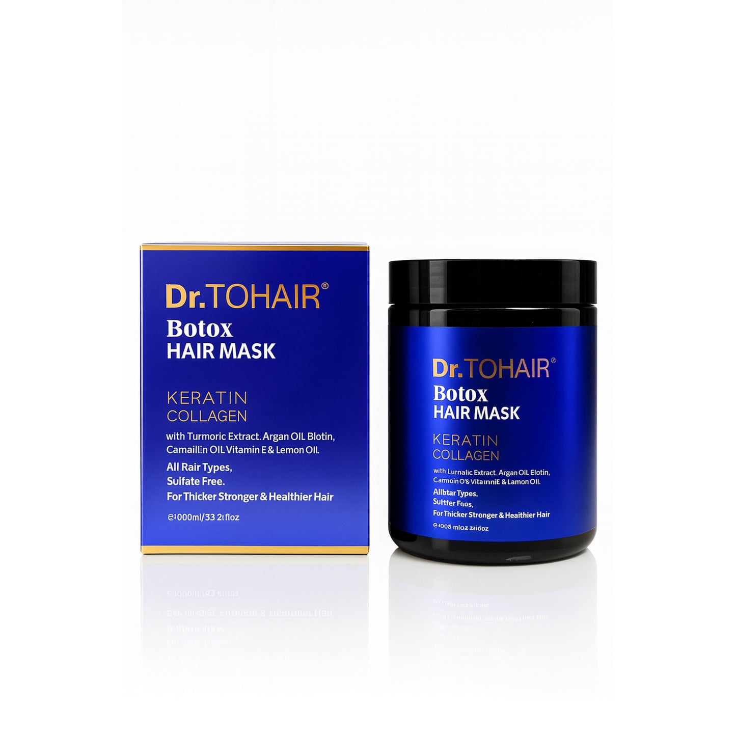 Dr. TOHAIR Botox Hair Mask – Keratin &amp; Collagen, 1000 ml