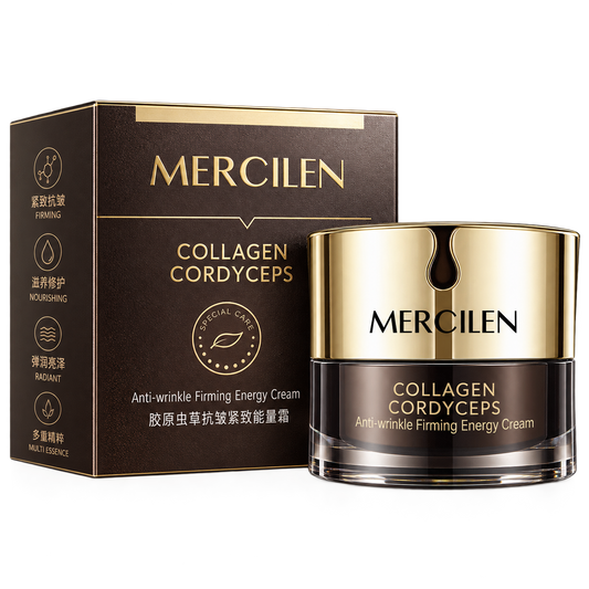 MERCILEN Cremă Facială Anti-Rid cu Colagen și Cordyceps – Fermitate, Hidratare și Îngrijire Anti-Aging – MXL5368