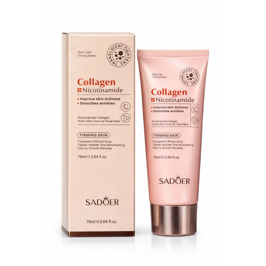 Masca facială SADOER Collagen + Nicotinamide Hydro-Glow Tone-Up