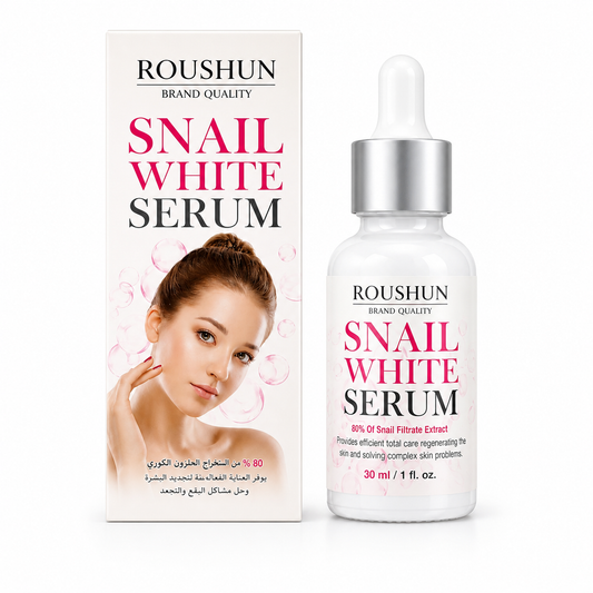ROUSHUN Snail White Serum cu 80% extract de filtrat de melc