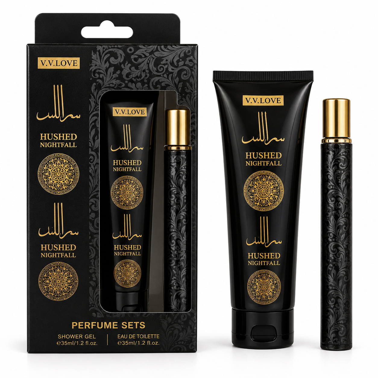 V.V. LOVE HUSHED NIGHTFALL SET CADOU – EAU DE TOILETTE 35 ML + GEL DE DUȘ 35 ML