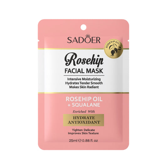 Masca facială SADOER  hidratantă cu ulei de măceșe și squalan SD50816